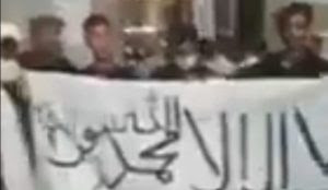 Turkey: Muslims screaming ‘Allahu akbar’ unfurl Taliban flag inside Hagia Sophia