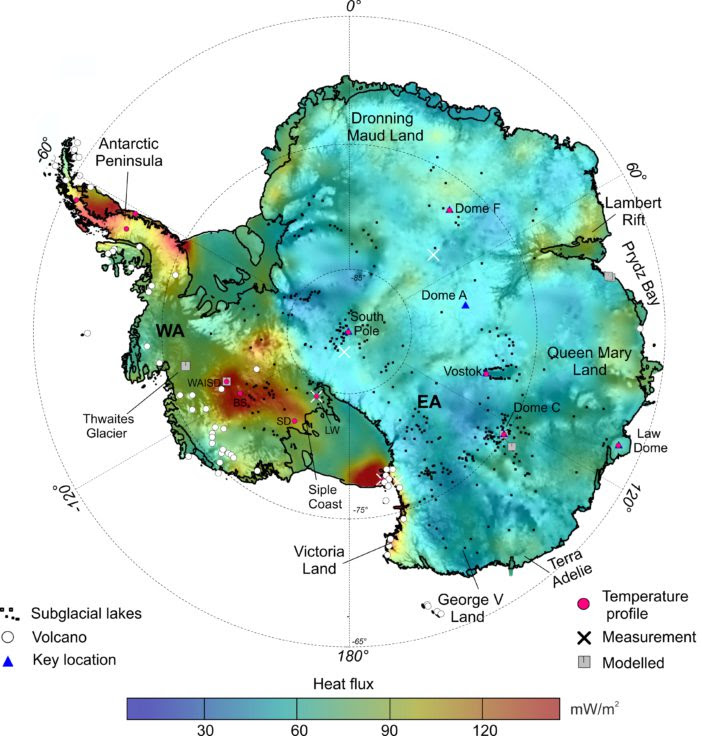 New Antarctic Heat Map Reveals Sub-Ice Hotspots