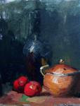 Copper Pot & Plums - Demo - Posted on Wednesday, March 18, 2015 by Kelli Folsom