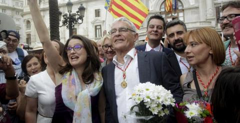 El nuevo alcalde de Valencia Joan Ribó y Mónica Oltra. /REUTERS