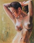 Nude oil painting "sensuality" - Posted on Wednesday, November 12, 2014 by Marco Vazquez