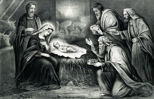 The Birth Of Jesus Christ Stock Illustration - Download Image Now -  Nativity Scene, Jesus Christ, Three Wise Men - iStock