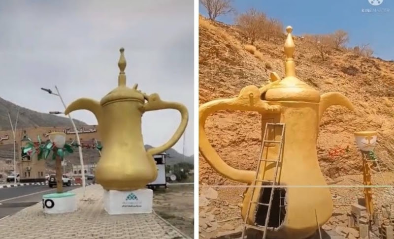 بالفيديو: مواطن يكشف تفاصيل خداعه من قبل بلدية الداير بجازان بعد اتفاقها معه لصنع مجسم دلة
