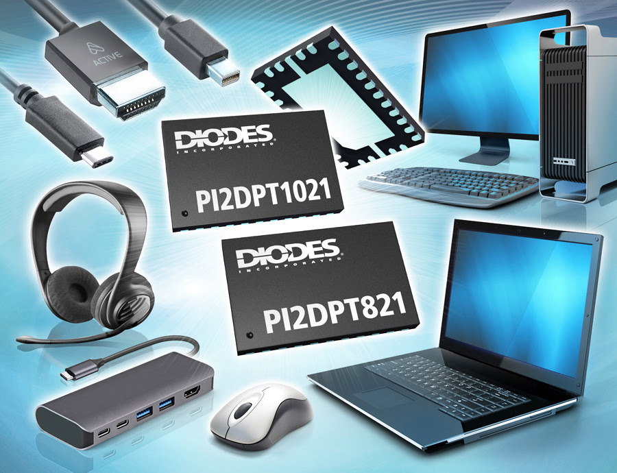 Двунаправленные ретаймеры 1,8 В DP-Alt USB Type-C поддерживают передачу видео через компьютер