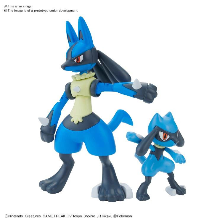 Image of Pokemon Riolu and Lucario Model Kit - AUGUST 2020