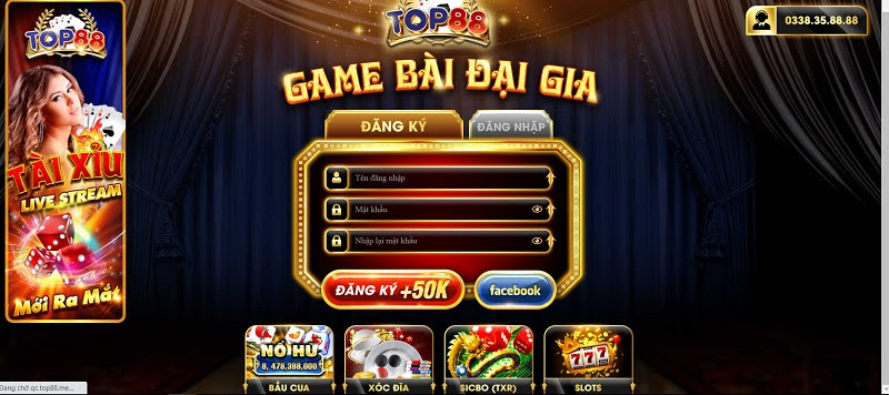 Cổng game bài đổi thưởng uy tín bậc nhất hiện nay - TOP88