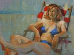 Sunning #2  11" x 14"  oil - Posted on Saturday, April 4, 2015 by Claudia Hammer