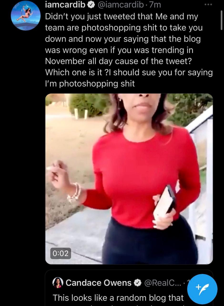 Cardi B and Candace Owens fight dirty and threaten to sue each other over Cardi