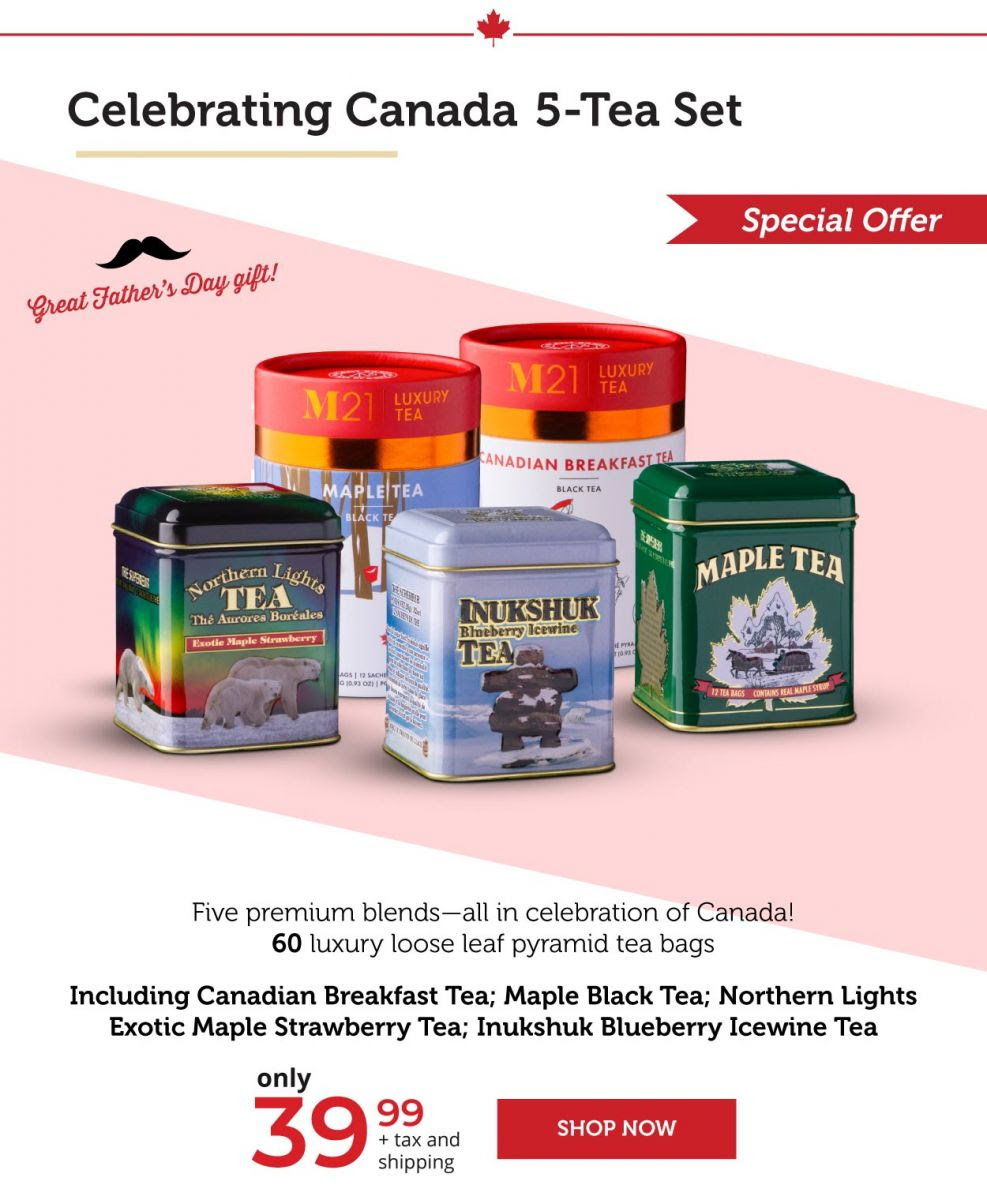 Celebrating Canada 5-Tea Set