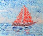 Mark Adam Webster - Impressionist Sailboat Oil Painting - Posted on Saturday, April 11, 2015 by Mark Webster