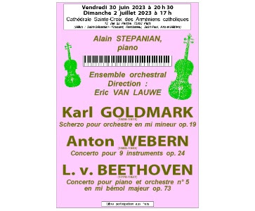 Concert symphonique de l'Ensemble orchestral Eric Van Lauwe