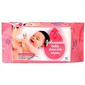 Johnsons Baby Wipes (2 Packs, 80 Sheets per Pack)