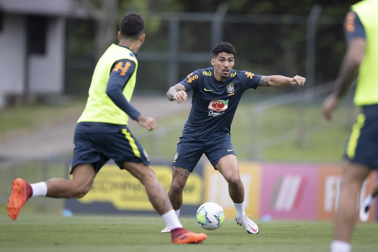Lucas Figueiredo/CBF/Direitos Reservados Allan está escalado como titular da seleção brasileira no jogo contra a Venezuela, pelas Eliminatórias da Copa do Mundo do Catar