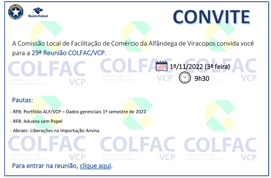 CONVITE COLFAC