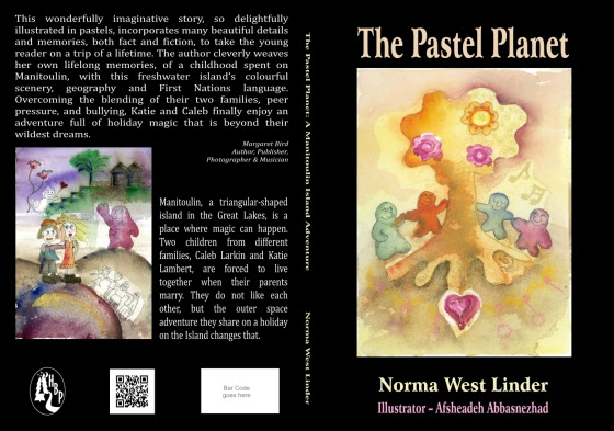 Book - THE PASTEL PLANET - Norma West Linder - F and B Cover