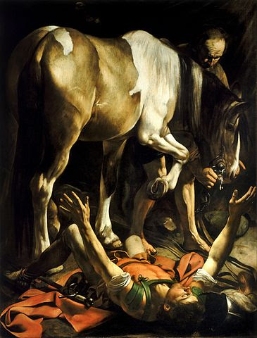 Caravaggio: The conversion of  St Paul on the way to Damascus