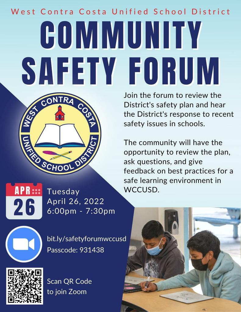 Community Safety Forum Flyer