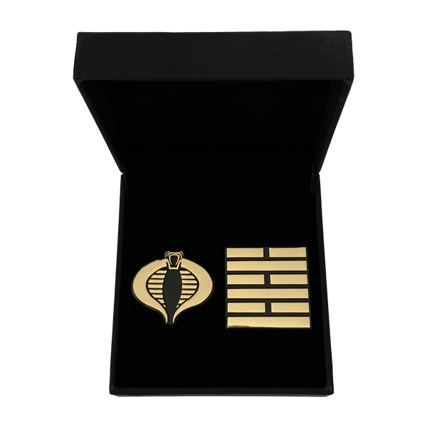 G.I. Joe Cobra X Arashikage 24K Gold Plated Pins Box Set (Exclusive)