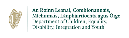 Department of Children, Equality, Disability, Integration and Youth logo.