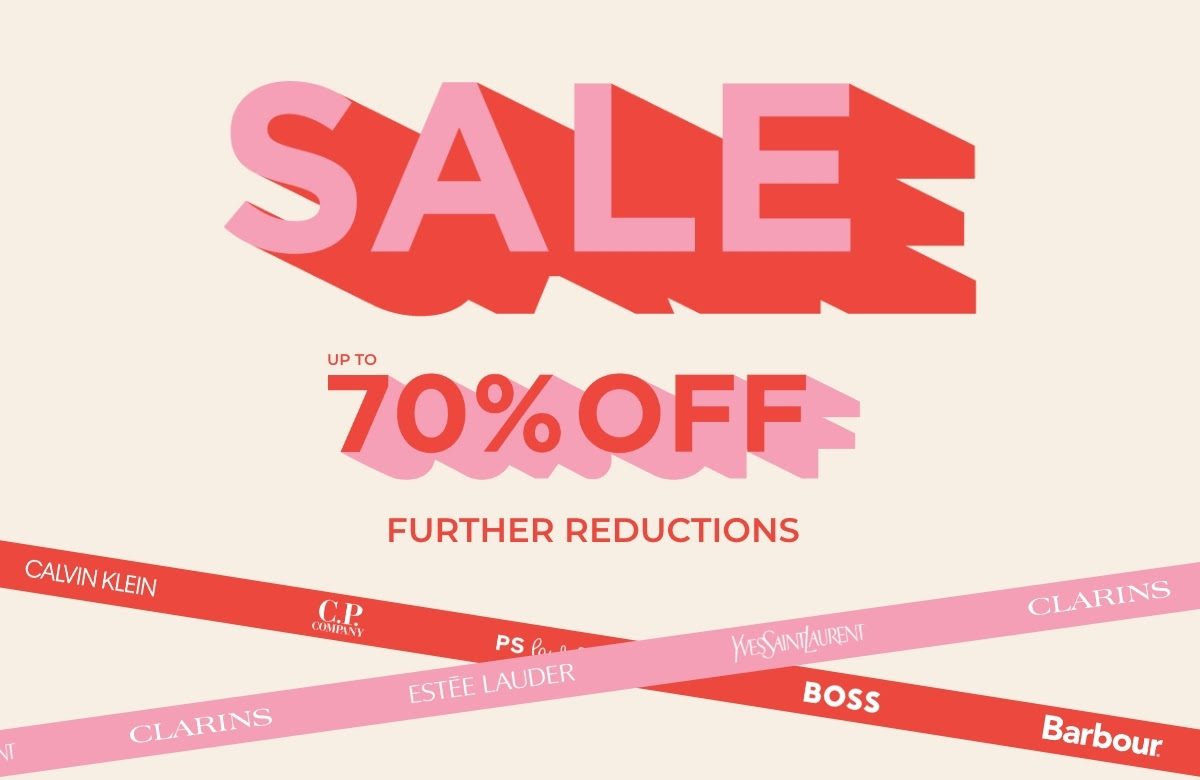 Sale up to 70% off Further Reductions