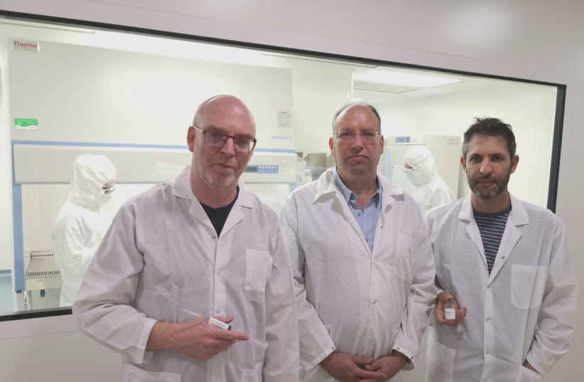 MesenCure development entrepreneurs (from right): Dr. Dror Ben David, Dr. Shai Meretzki and Tomer Bronstein