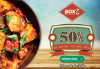Flat 50% off on curries, rice & roti at Box8 