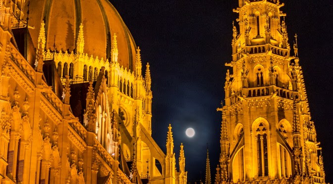 Image result for full moon over Budapest