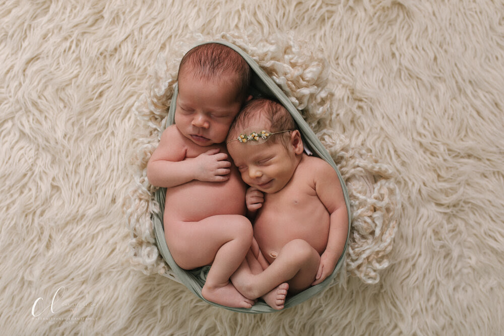 Boy + Girl Newborn Twins | Cuyahoga Falls, OH — Christie Leigh
