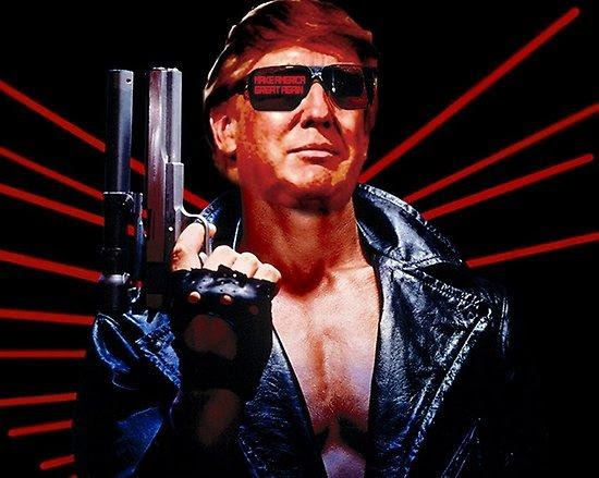 trump with gun