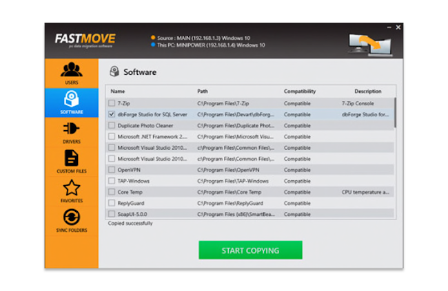 fastmove screenshot