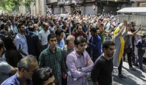 Iran: Protesters chant “Death to Palestine” in Tehran’s Grand Bazaar