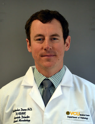 Figure 1: Chris Doern, PhD, Associate Director of Microbiology at Virginia Commonwealth University Health System