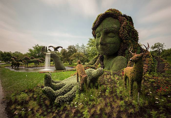Grass sculpture competition