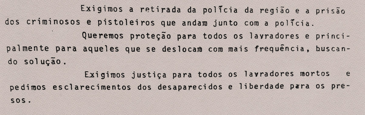 Trecho de relatório da CAAF/Unifesp com Acervo do DOPS sobre as ações da Josapar, grupo dono do Arroz Tio João, durante a ditadura militar brasileira