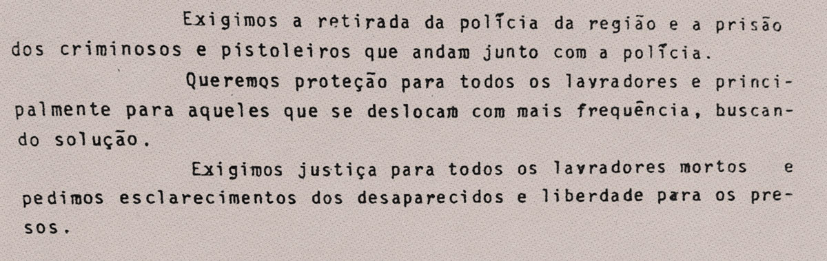 Trecho de relatório da CAAF/Unifesp com Acervo do DOPS sobre as ações da Josapar, grupo dono do Arroz Tio João, durante a ditadura militar brasileira