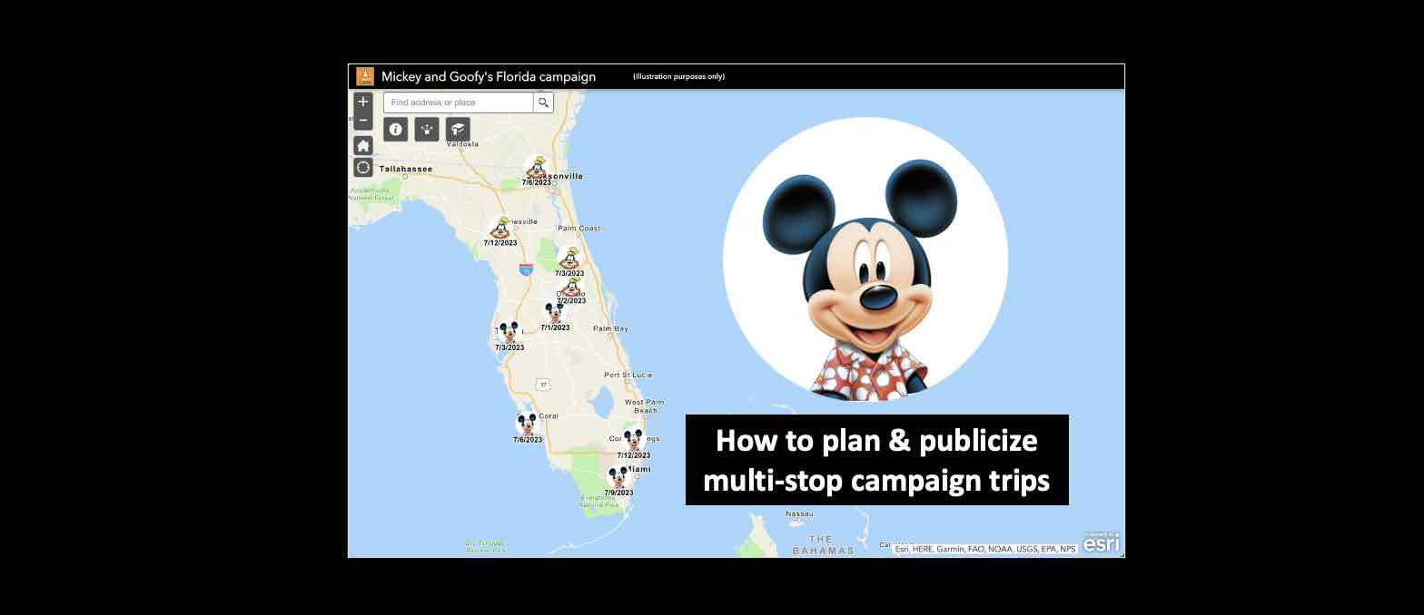 Plan multi-stop campaign trips better with Smart Maps