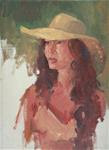 Girl with the straw hat - Posted on Monday, March 23, 2015 by J. Thomas soltesz