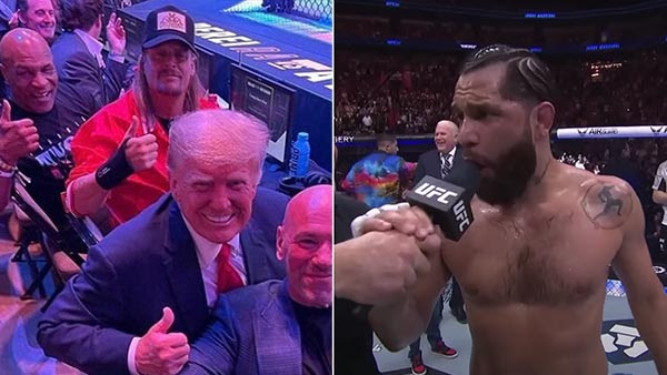 Watch: Trump Sits with Kid Rock, Mike Tyson — UFC Fighter Leads Crowd in 'Let's Go Brandon' Chant