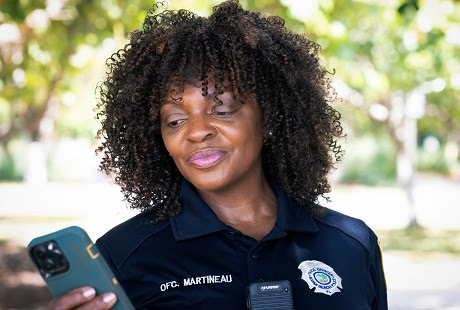 Deborah Martineau, Neighborhood Resource Officer of the Miami Beach Police Department