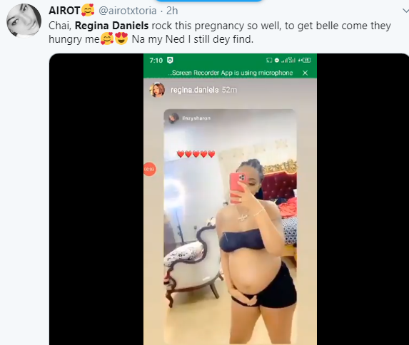 Nigerians react to news of Regina Daniels expecting her first child with husband, Ned Nwoko