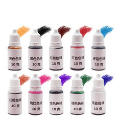 10Pcs Epoxy UV Resin Curing Dye Colorant Pigment Mix Colors