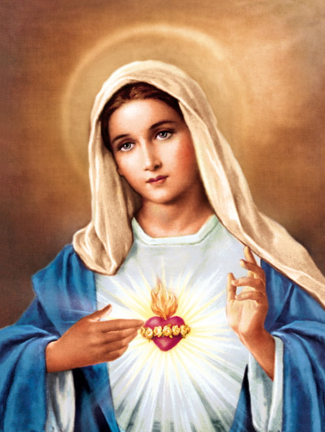 Plakat religijny Maryja - Serce Maryi