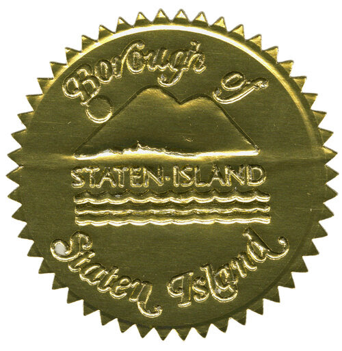 Seal of Staten Island, NYC Municipal Library vertical files.