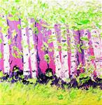 Birch Trees In Spring - Posted on Sunday, February 22, 2015 by Cynthia Van Horne Ehrlich