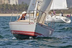 J/24 sailing Banderas Bay regatta