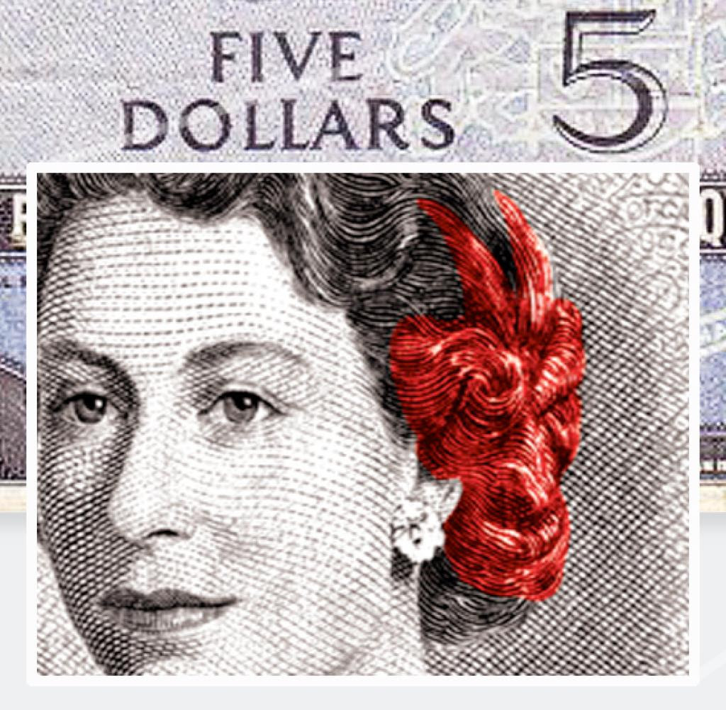 Die Teufelsfratze auf dem kanadischen Fünf-Dollar-Schein