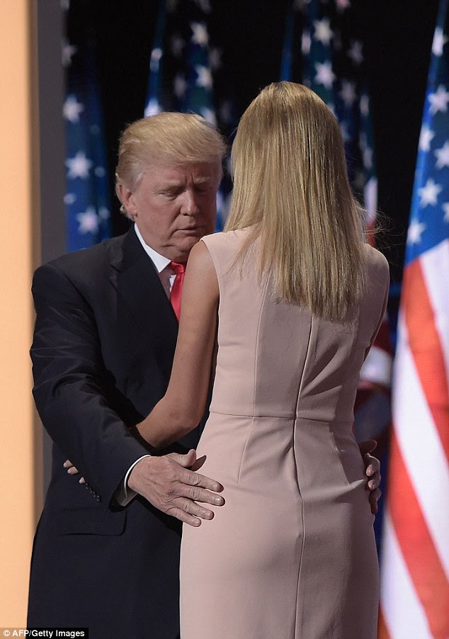 Image result for trump hand on ass ivanka images