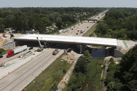 New Madison Road bridge over I-465