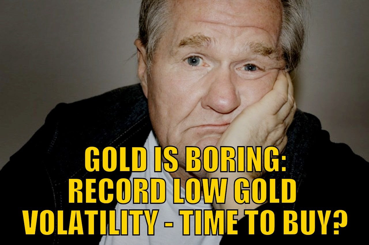 Does Record Low Gold Volatility and Sentiment Mean Time to Buy?