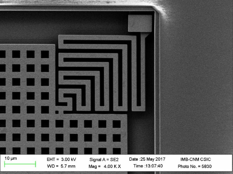 Nanusens motion sensor close up